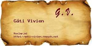Gáti Vivien névjegykártya